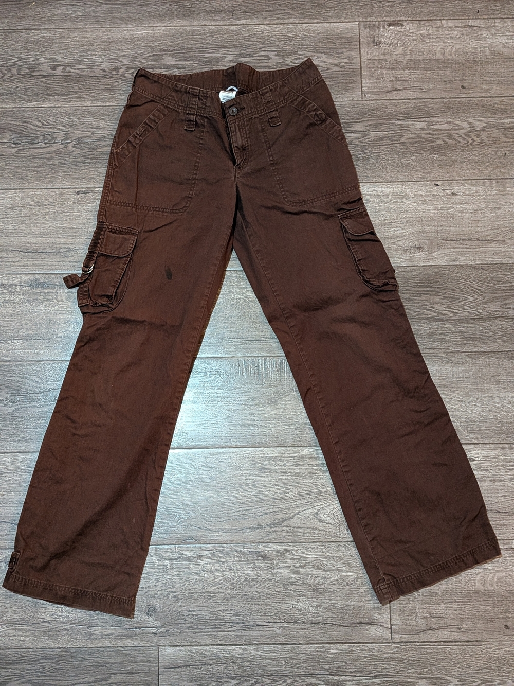 The North Face A5 Series Womens Cargo Pants 6 Long Brown Cotton Y2K Low Rise